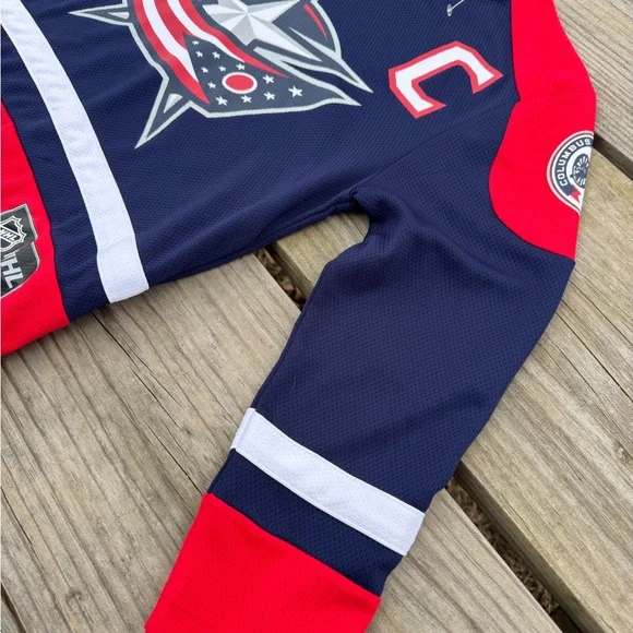 Columbus Blue Jackets Jersey #71 Nick Foligno Style Top - Unisex Size M 8 - Picture 8 of 11